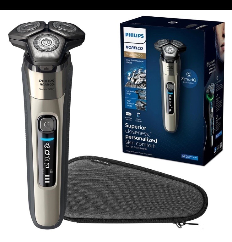 Philips Norelco Shaver 9400 Electric Shaver with SenseIQ ComfortGlide Rings