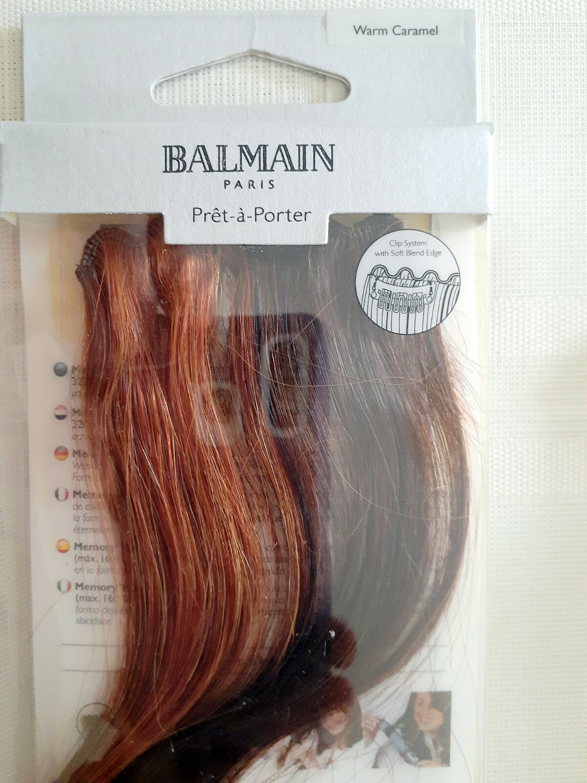 Balmain Hair Make-Up 1PC Color Fringe Extension Soft Blend Edge! 30cm 11.8″