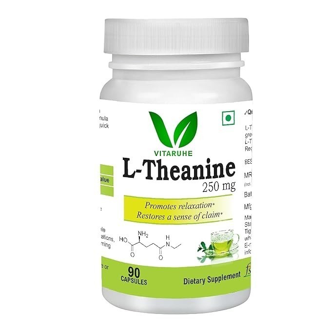 VITARUHE L-Theanine 250 mg – Promotes a Relaxed State 90 Capsules