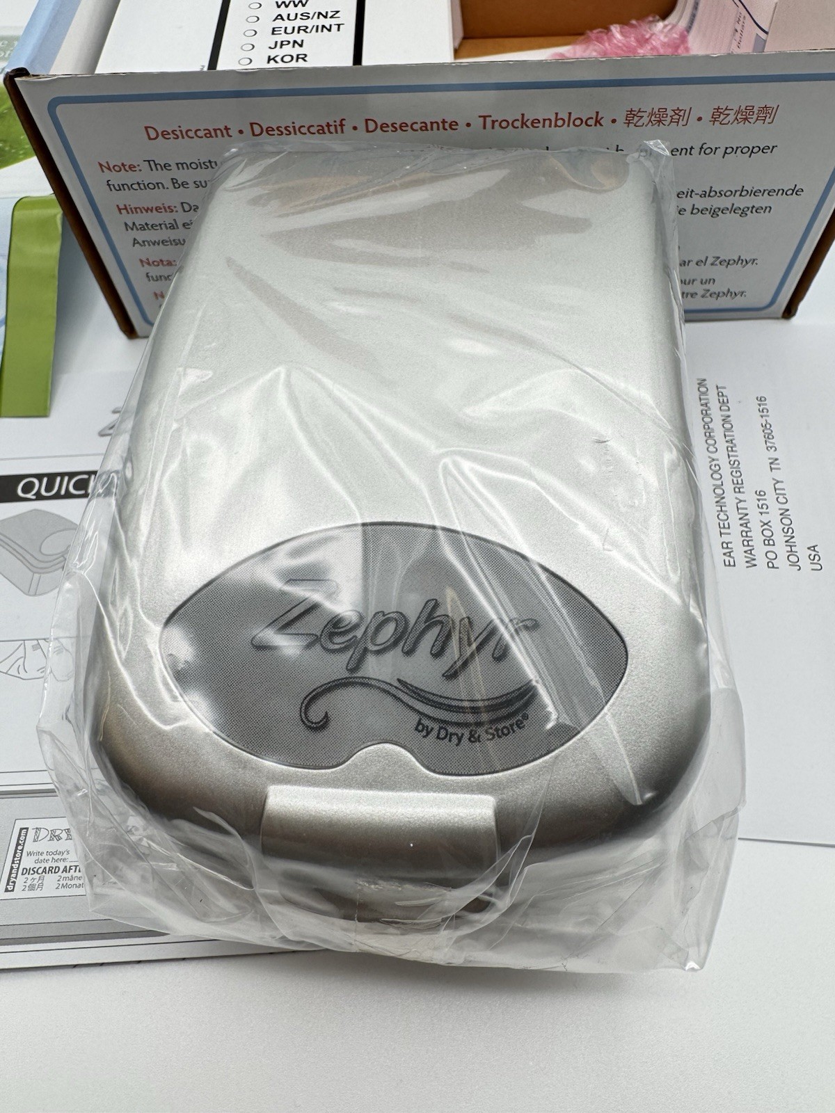 Zephyr by Dry & Store Hearing Aid Dryer Tinnitus For Cochlear Ear Monitors
