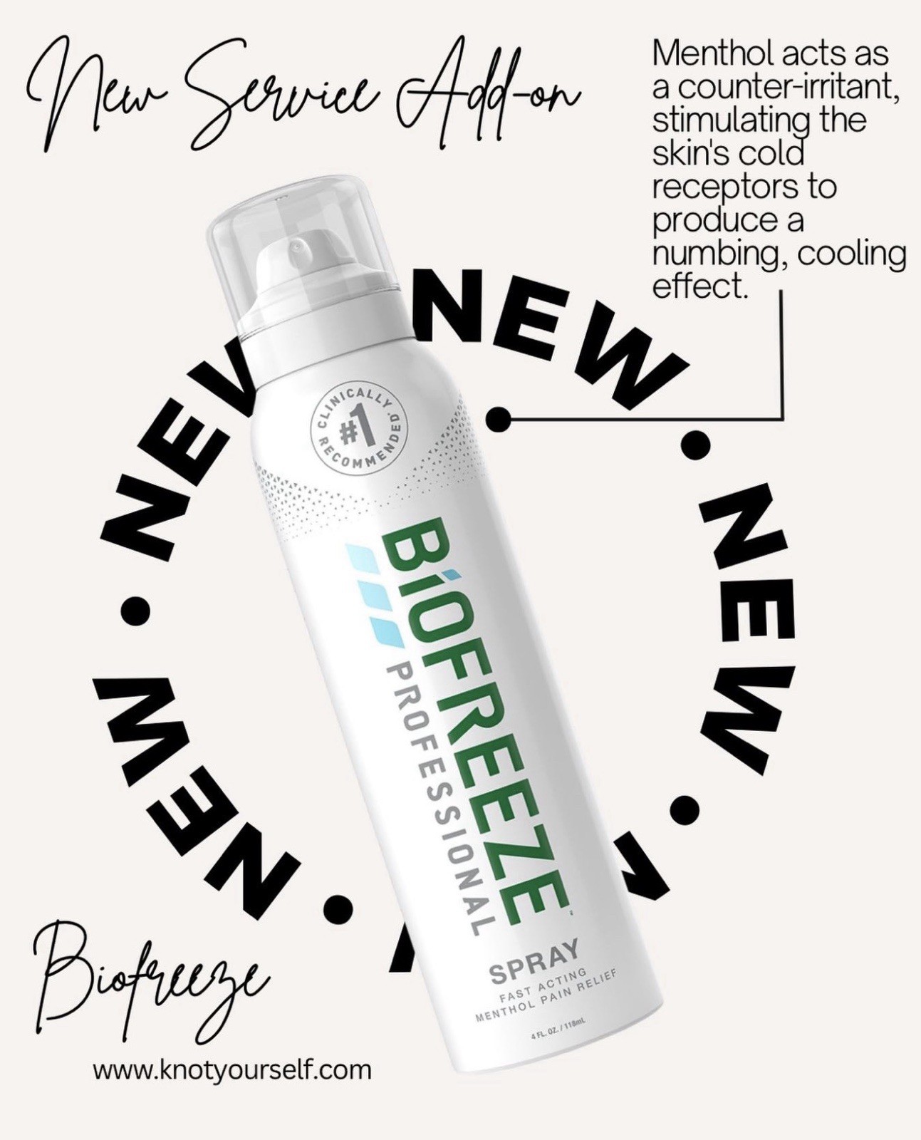 Biofreeze Professional Pain Relief 360 Degree 4oz Spray, 2 packs