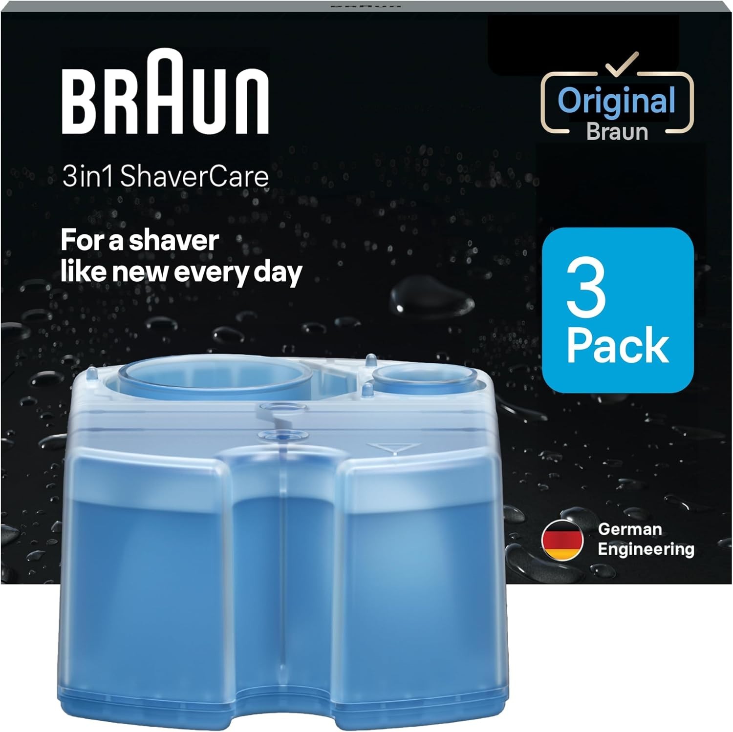 Braun Clean & Renew Refill Cartridges CCR, 5.7 fl oz, (3 PACK)