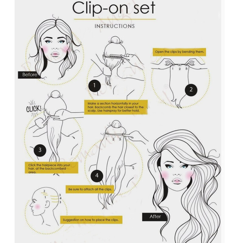 CLEARANCE 100% Human Hair Extensions Clip In Real Remy Hair Extensions Full Head