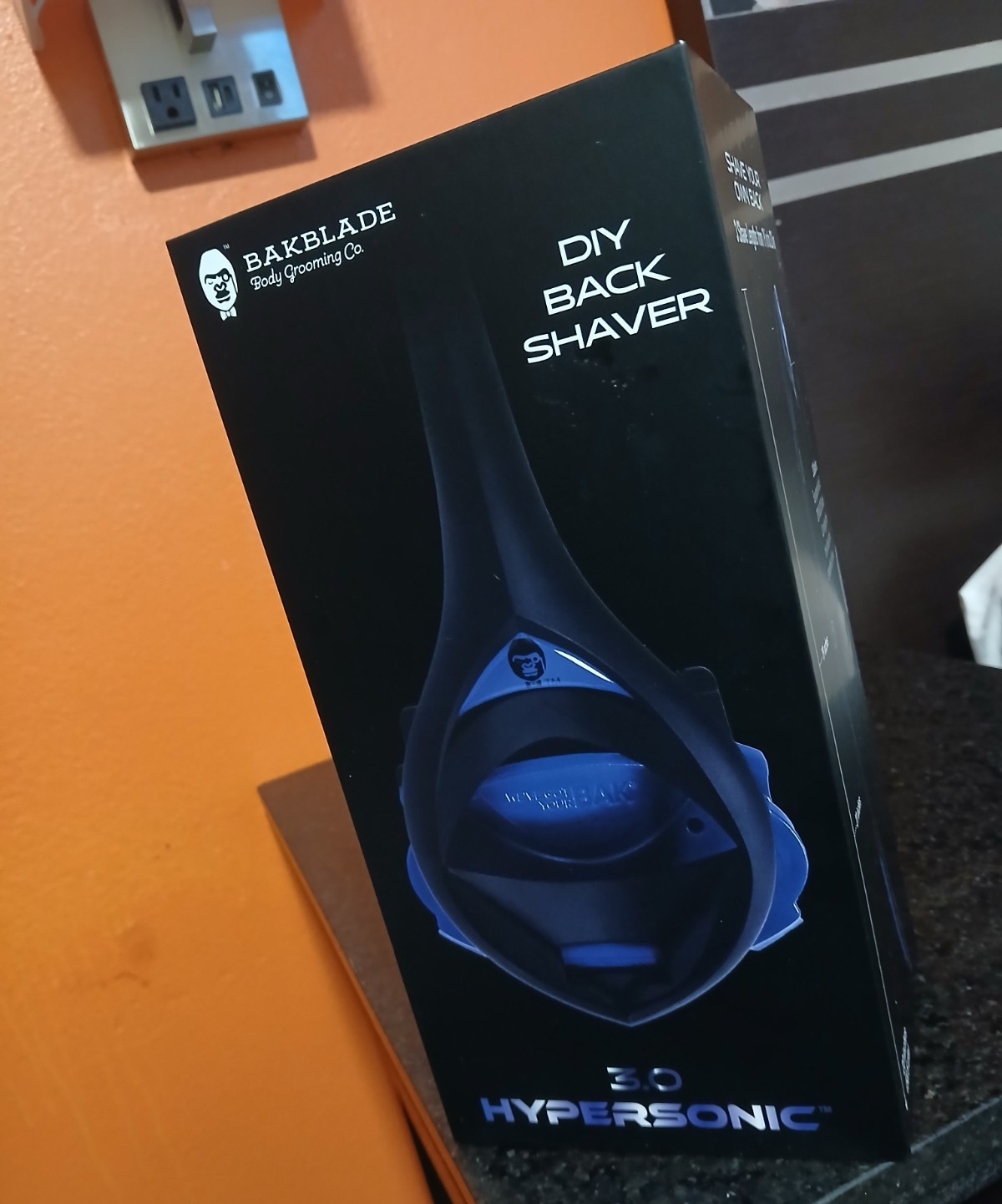 BAKblade 3.0 Hypersonic Back & Body Shaver 3 Blades Wet/Dry Foldable