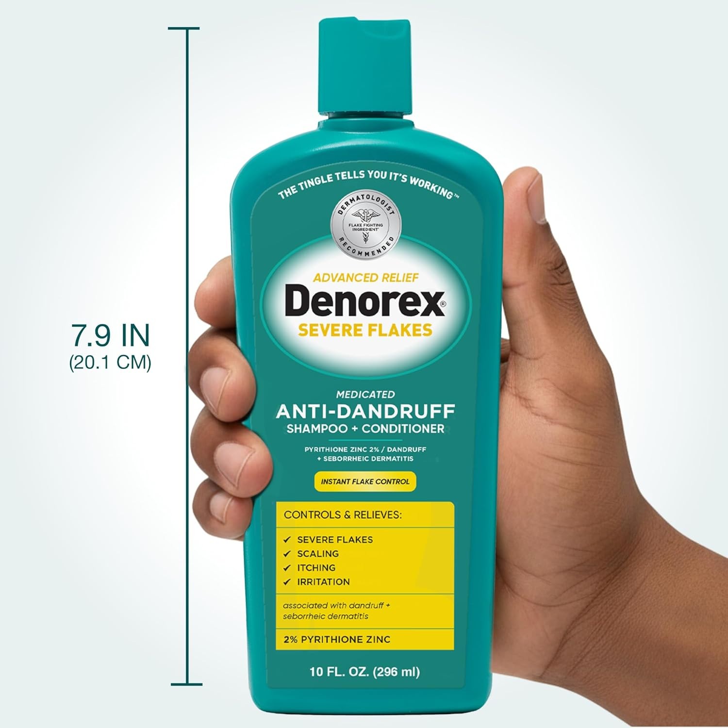 Denorex Severe Flake Relief Shampoo 2in1 Anti Dandruff 10 oz