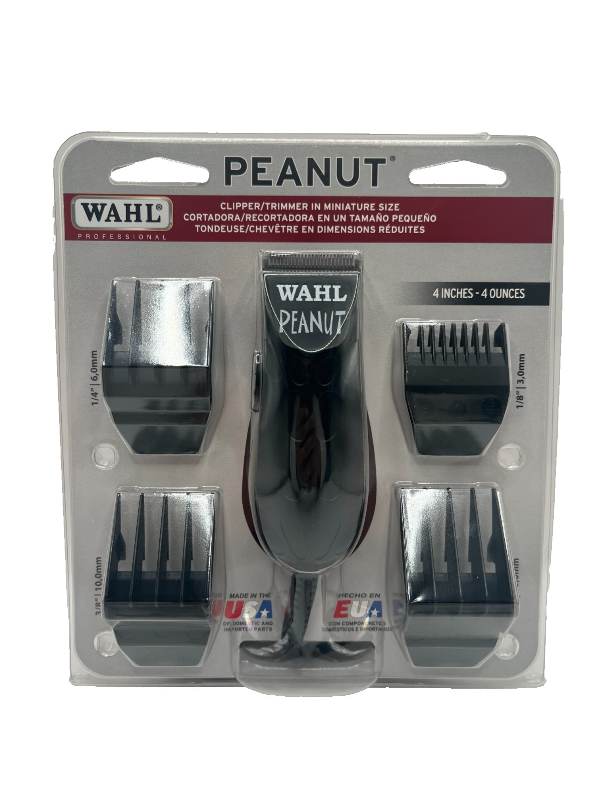 Wahl 8655-200 Peanut Clipper Trimmer Black Corded Trimmer Compact Size NEW