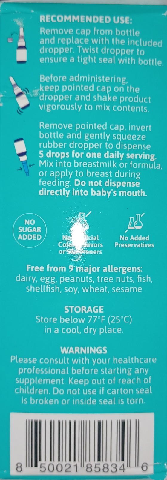 Biostime Baby Vitamin D & Colic Probiotic Drops for Newborns to 3 Years Old 8 ml