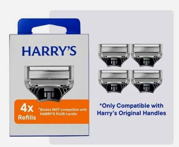Harry’s Razor Blade Refill Cartridges – 4 Count