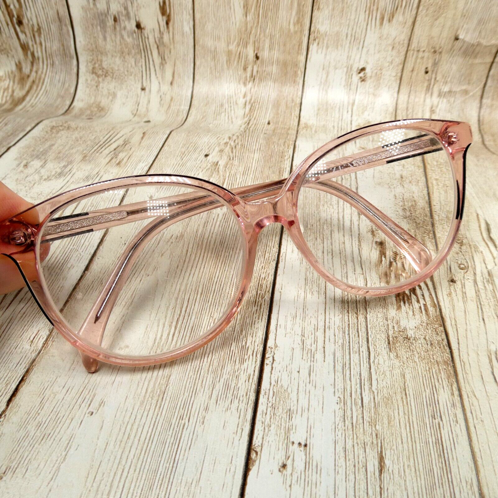 Zenni Pink Round Eyeglasses FRAMES ONLY w/Case – 662819 51-16-136