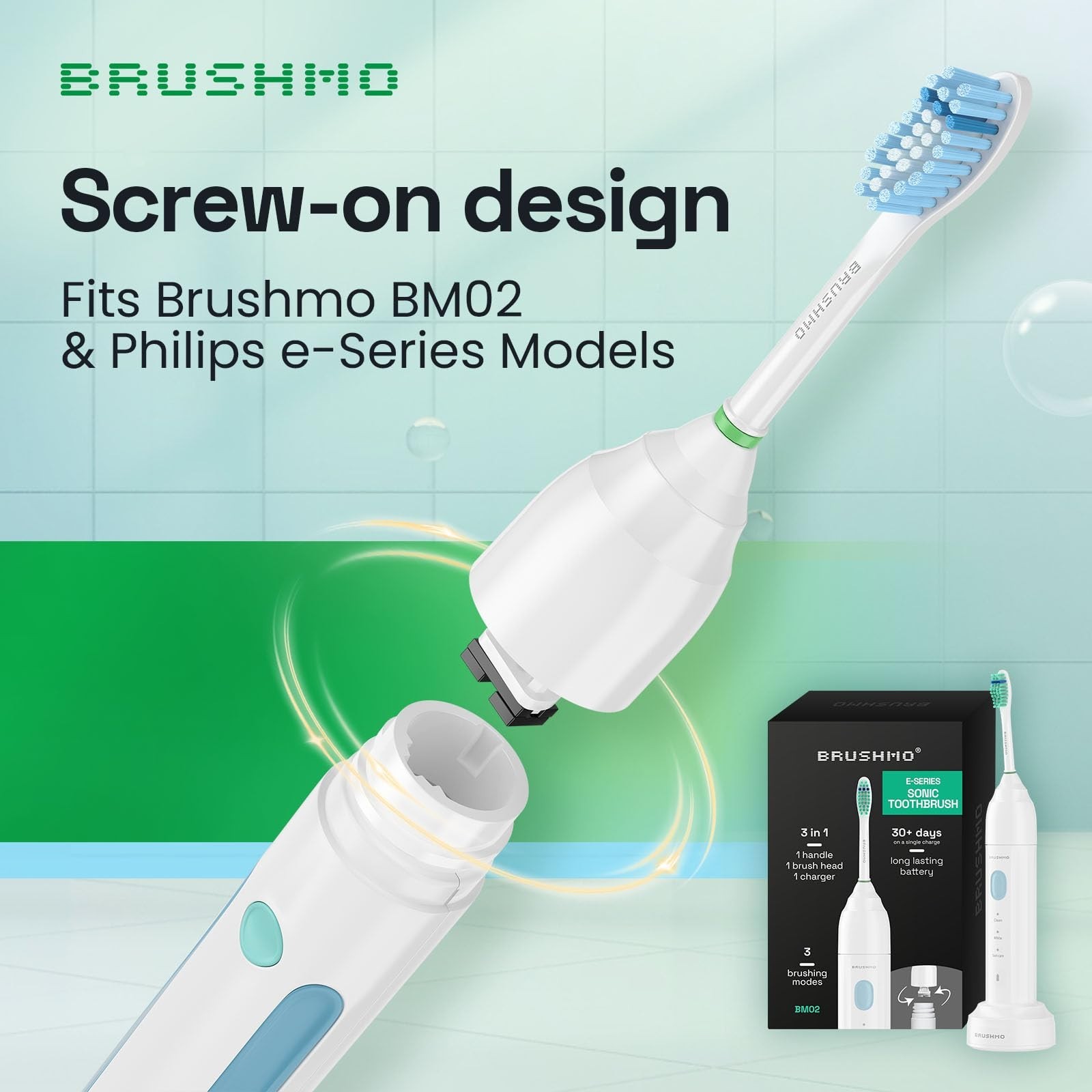 Sensitive Replacement Toothbrush Heads for Philips Sonicare, 6 Ultra Soft Dupont