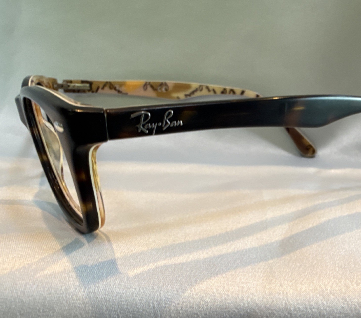Ray-Ban RB5228 Rectangular Full Rim Plastic Eyeglasses Tortoise 50-17-140