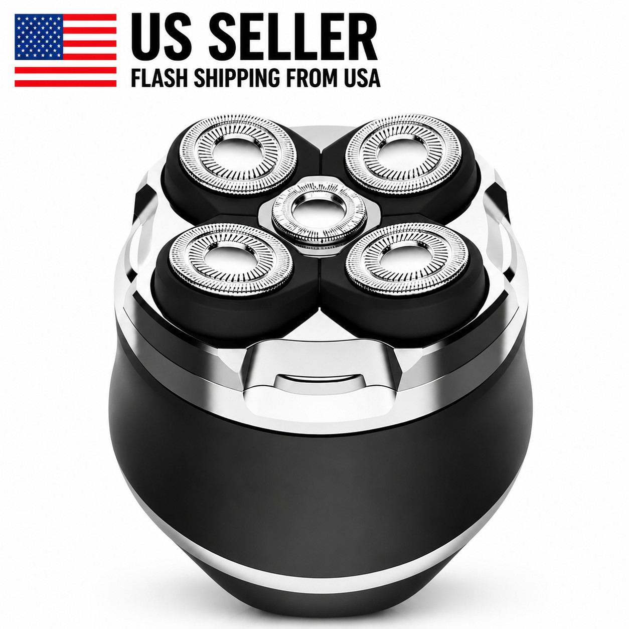 Men’s Bald Head Electric Shaver 5D Magnetic Razor Wet Dry Waterproof Cordless US