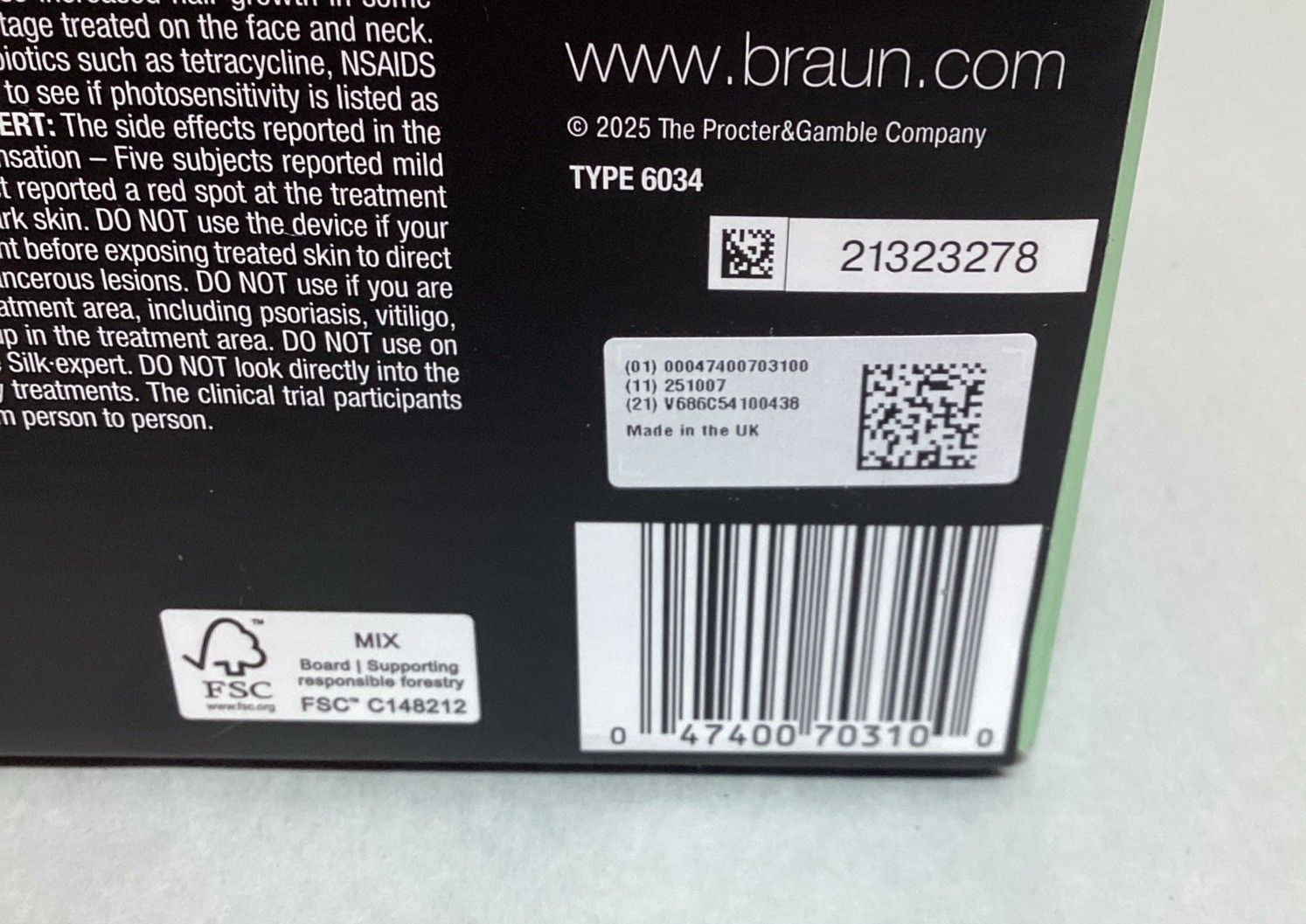 Braun Silk- Expert Mini IPL Hair Removal Laser Device PL1103 – Brand New
