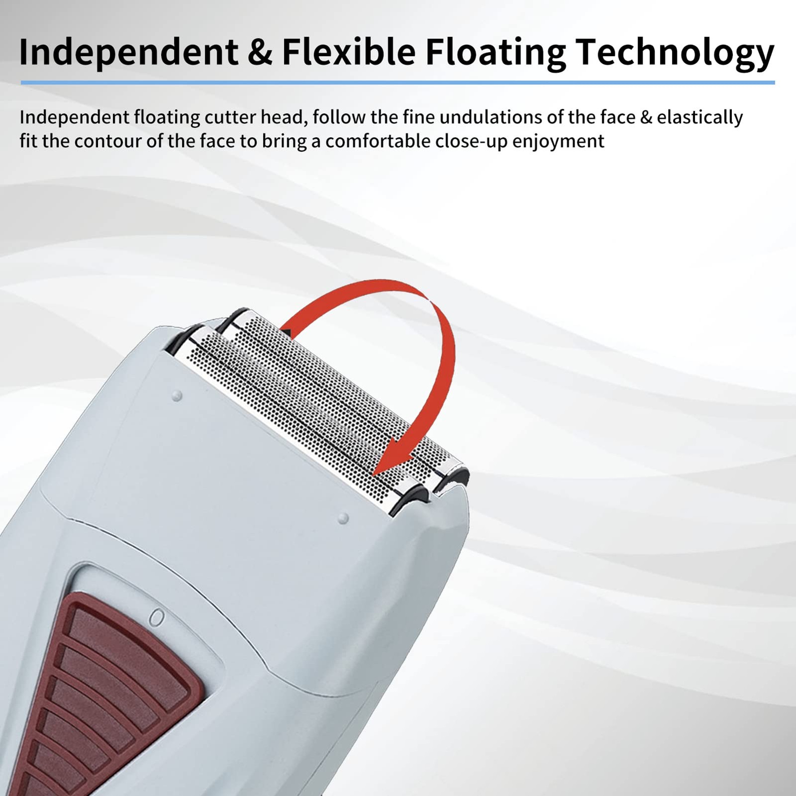 Electric Double Foil Shaver, Cordless 2-in-1 Hair Trimmer, As Pictures Show