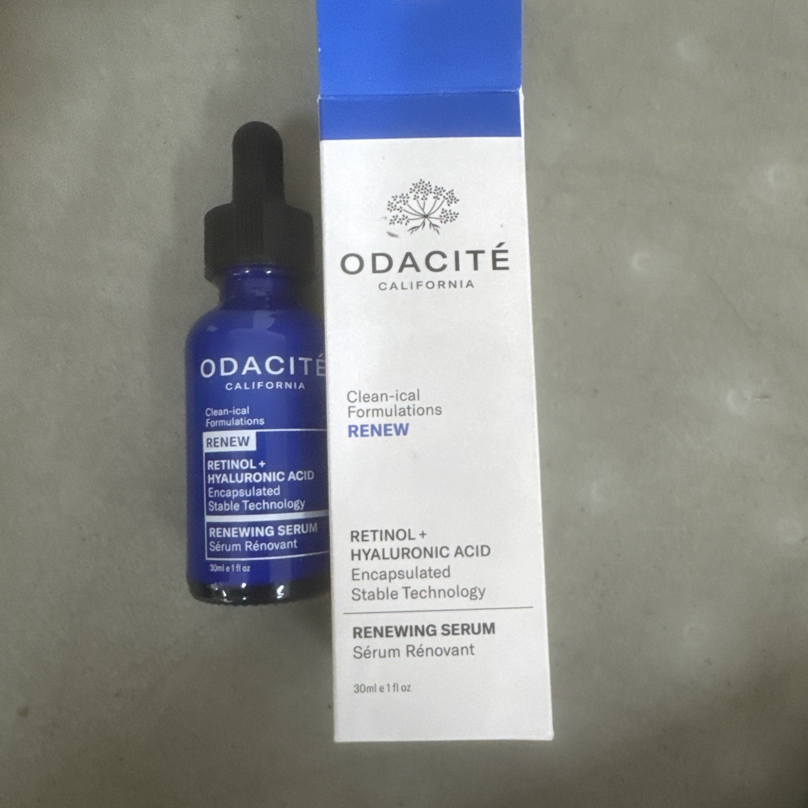 ODACITE Retinol + Hyaluronic Acid Renew Serum 30ml /1oz NIB