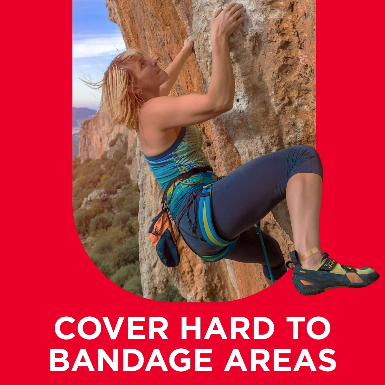 Band-Aid Brand Flexible Fabric Sterile Adhesive Bandages, Comfortable 100 Count.