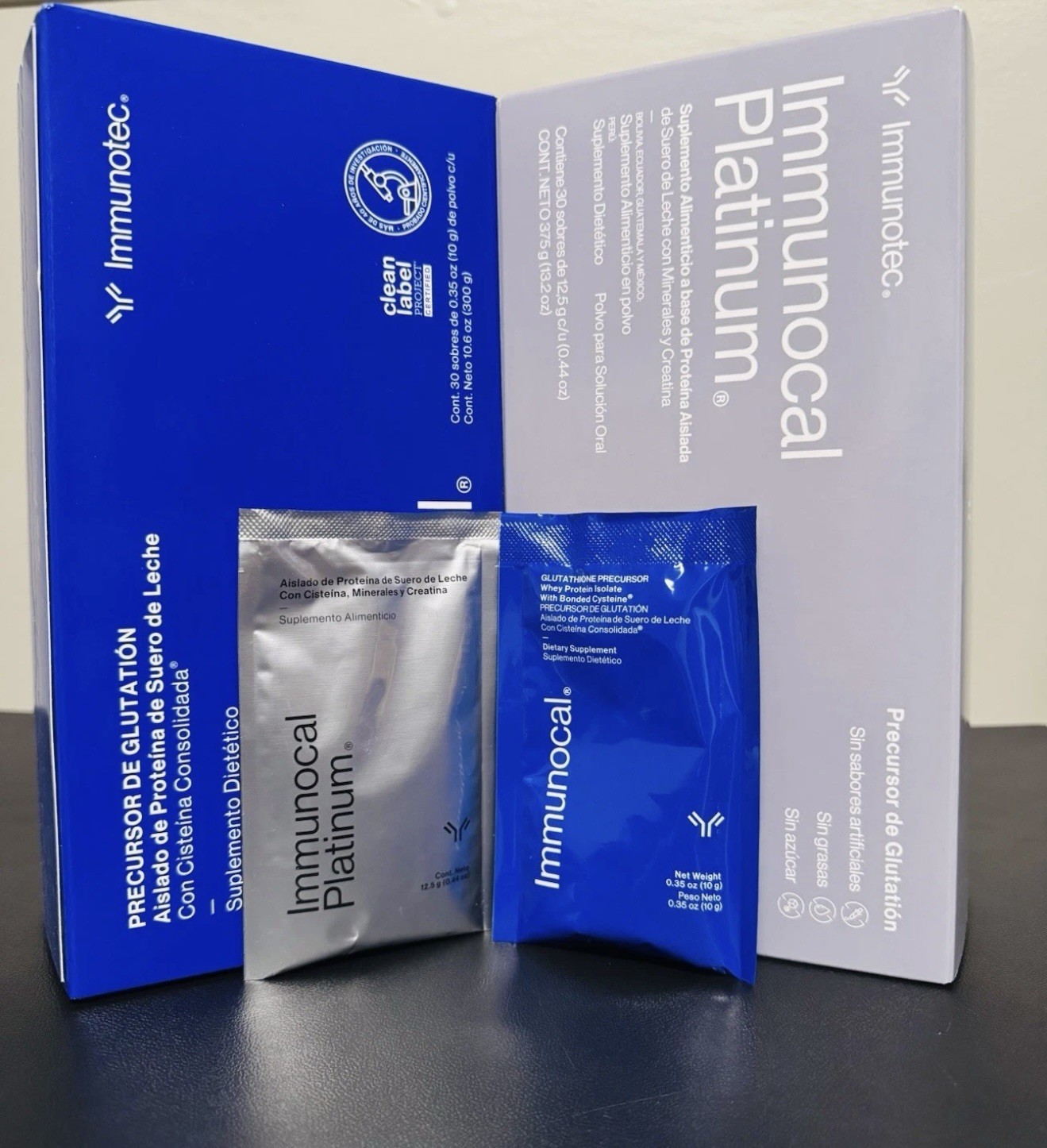 Immunotec Immunocal Platinum+ Blue Exp 05/2028 FreeShip