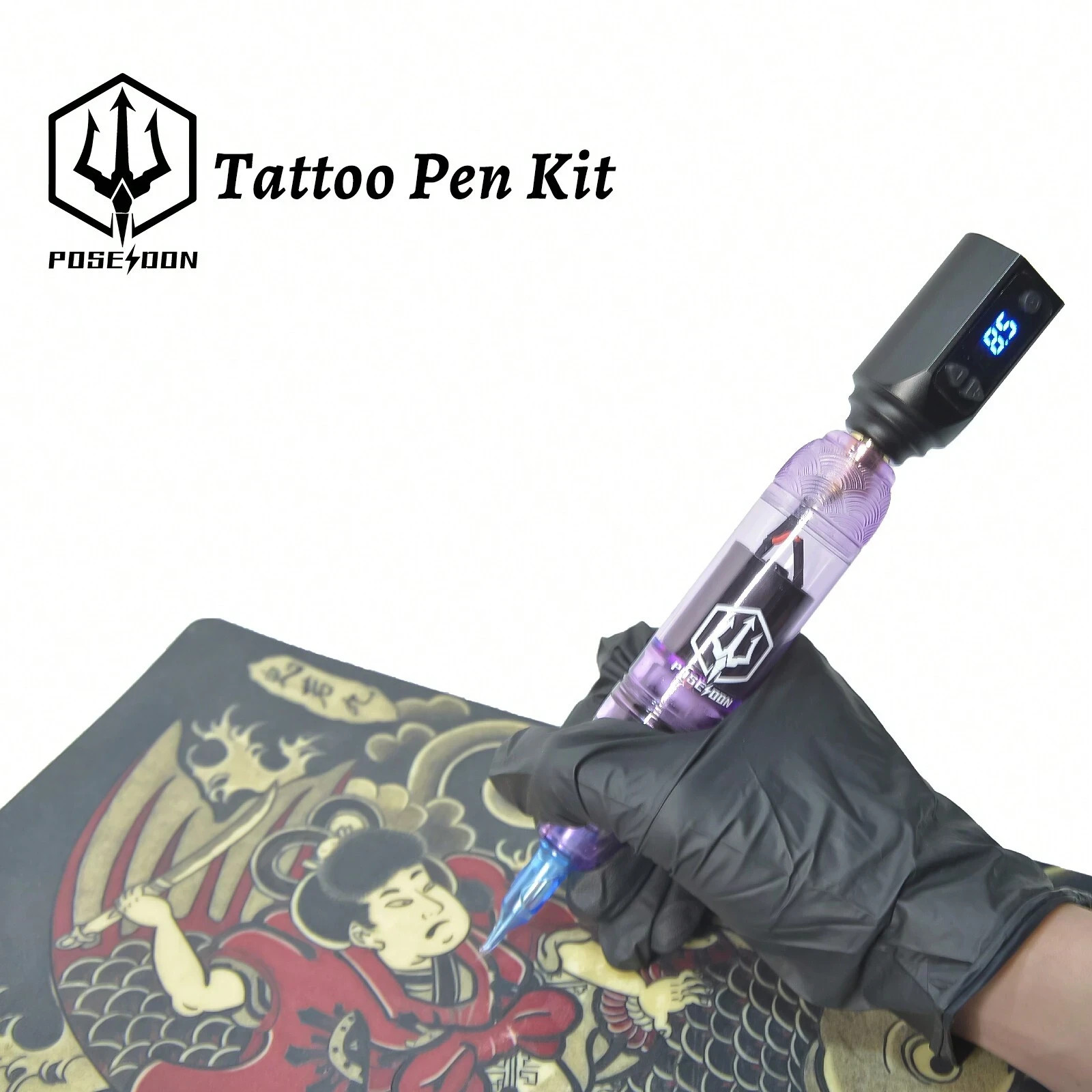 Wireless Tattoo Pen Kit Complete Rotary Tattoo Machine Set Power Supply