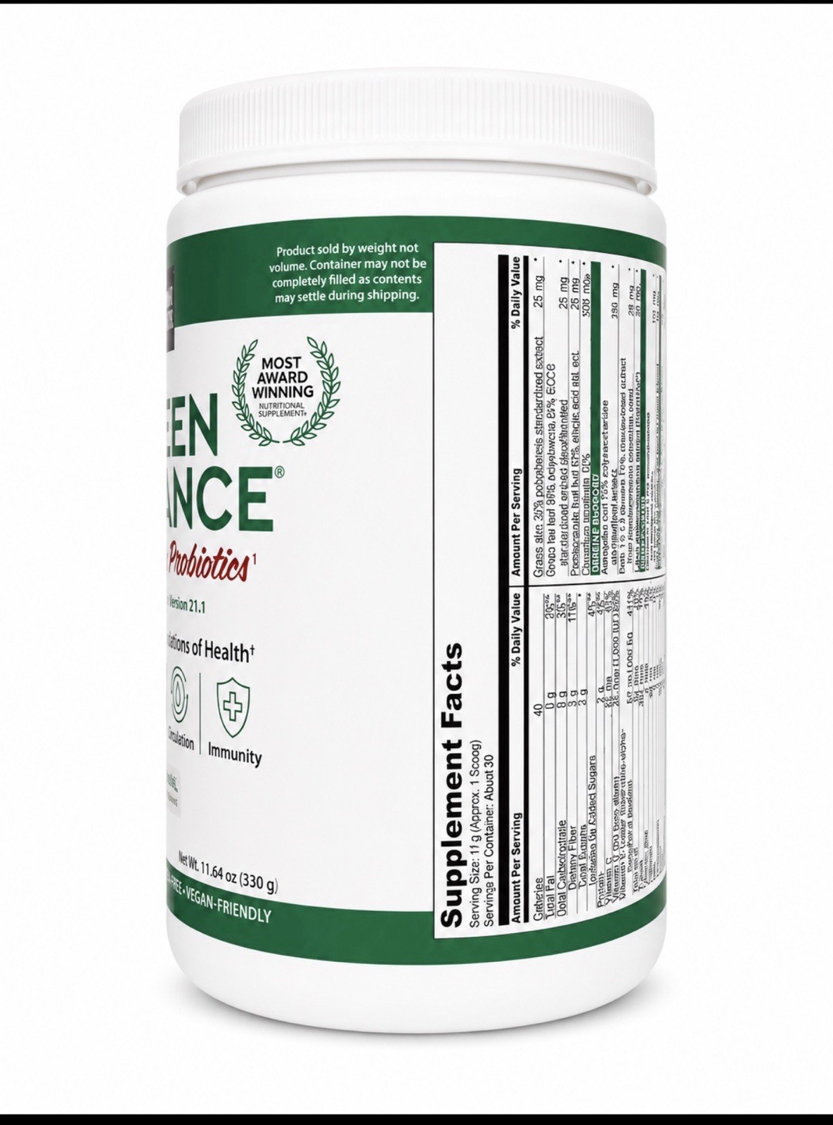 Vibrant Health Green Vibrance Superfood Powder 30 Servings 25 Billion CFU Sealed