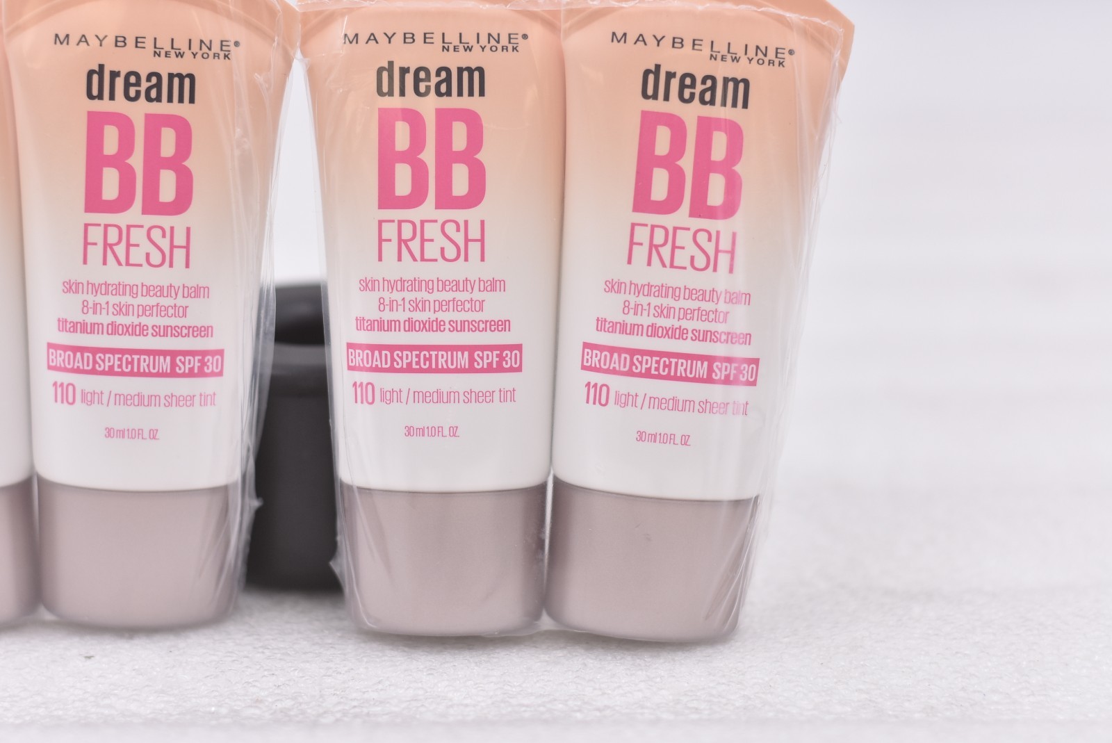 lot of 4 Maybelline Dream Fresh BB Cream 8in1 Skin Perfector SPF 30 110 Light/M