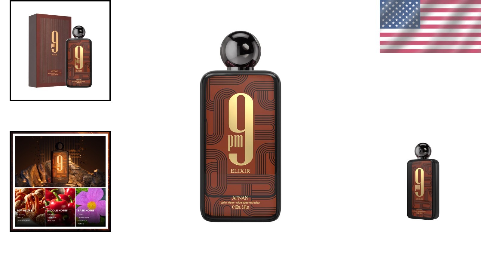 Captivating 9 PM Elixir Unisex Extrait de Parfum – 3.4 Fl. Oz Essence