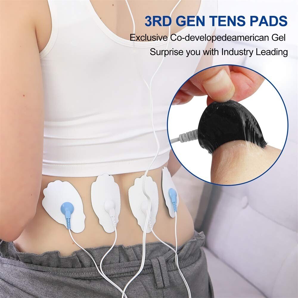 40Pcs Tens Electrode Pads Replacement Massager Pads Self-Adhesive Reusable