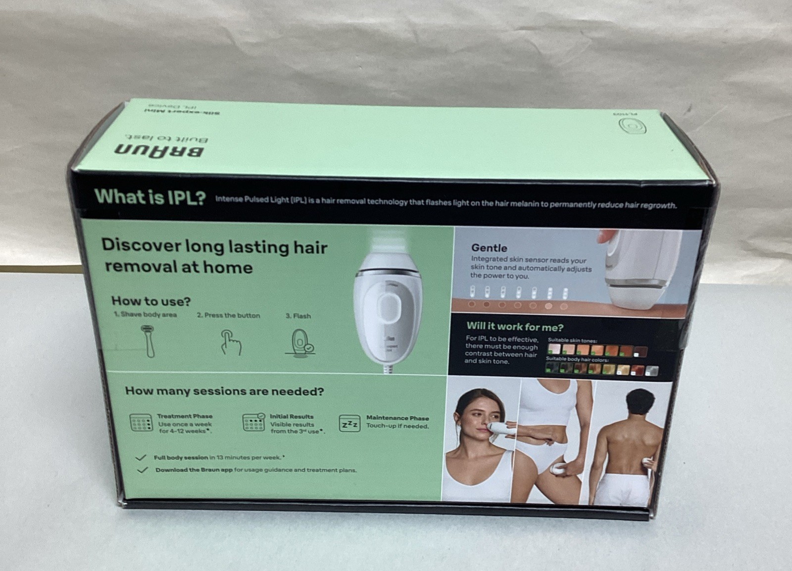 Braun Silk- Expert Mini IPL Hair Removal Laser Device PL1103 – Brand New