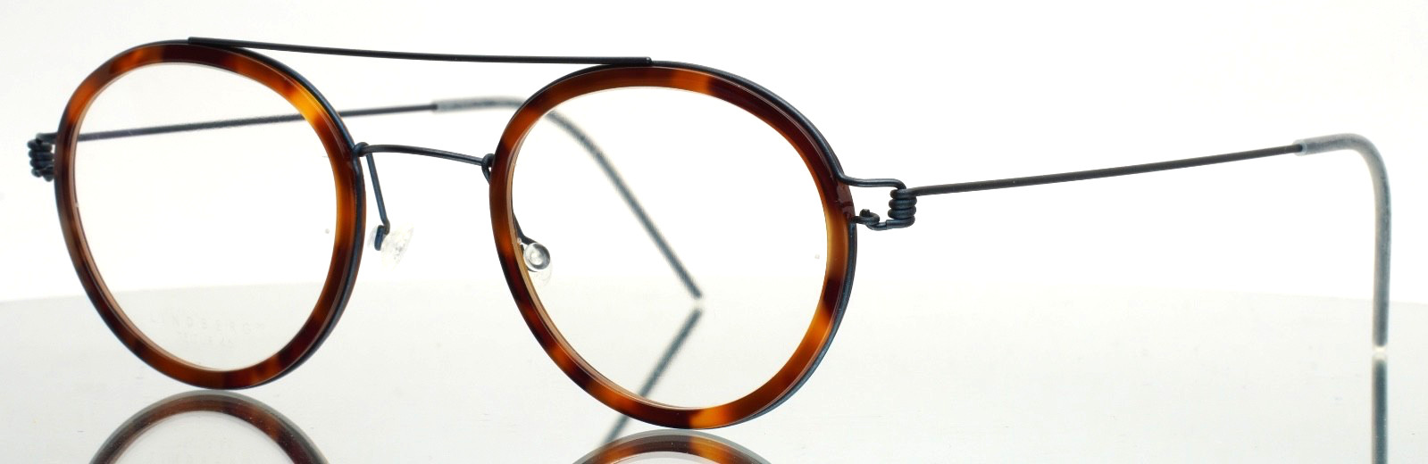 LINDBERG AIR Teitur Col U13 Havana Steel Unisex Round Eyeglasses 46-25-145 B:40