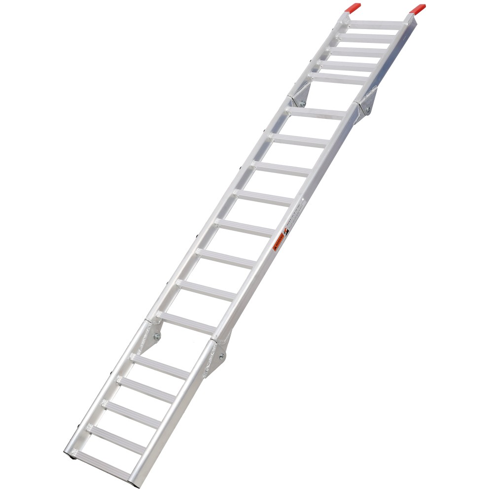 Silver Aluminum 2-in-1 Ramp & Tailgate Extender 1400LBS