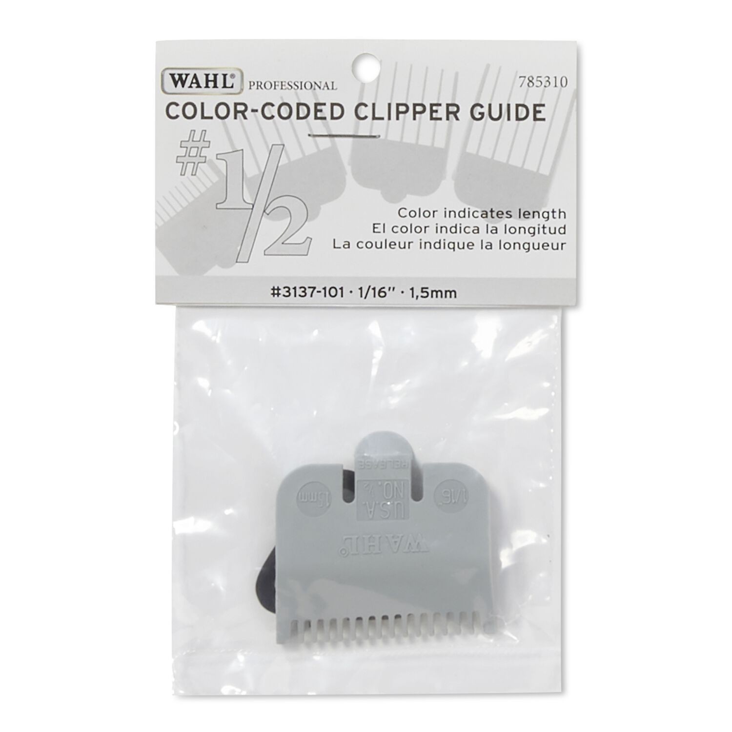 WAHL Color-Coded Attachment Comb #1/2 – WA-03137-101