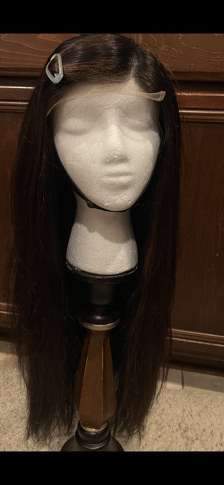 772 Glam 24″ Human Hair Medical Wig Unit With Caramel Highlight