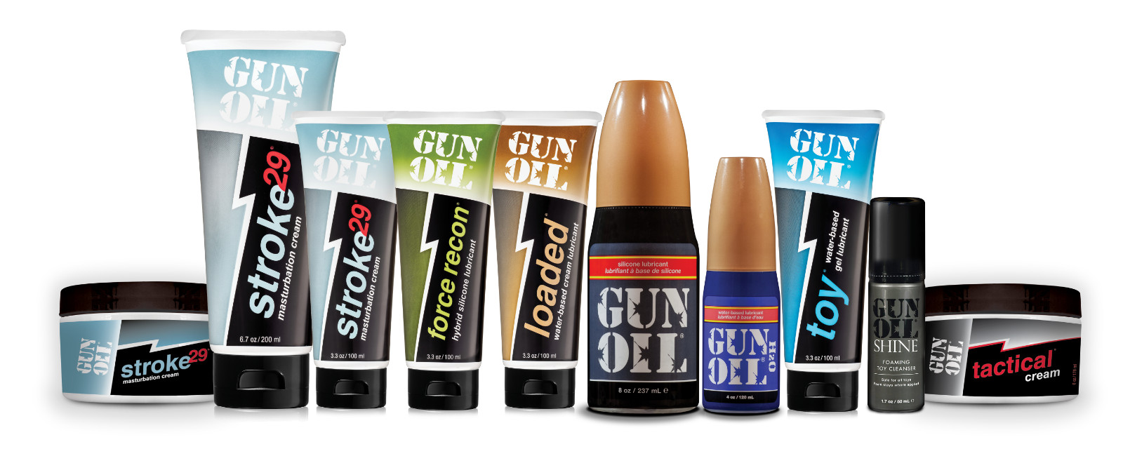 Authentic GUN OIL H2O Premium Water-Based Personal Lubricant Glide Sex Lube ®