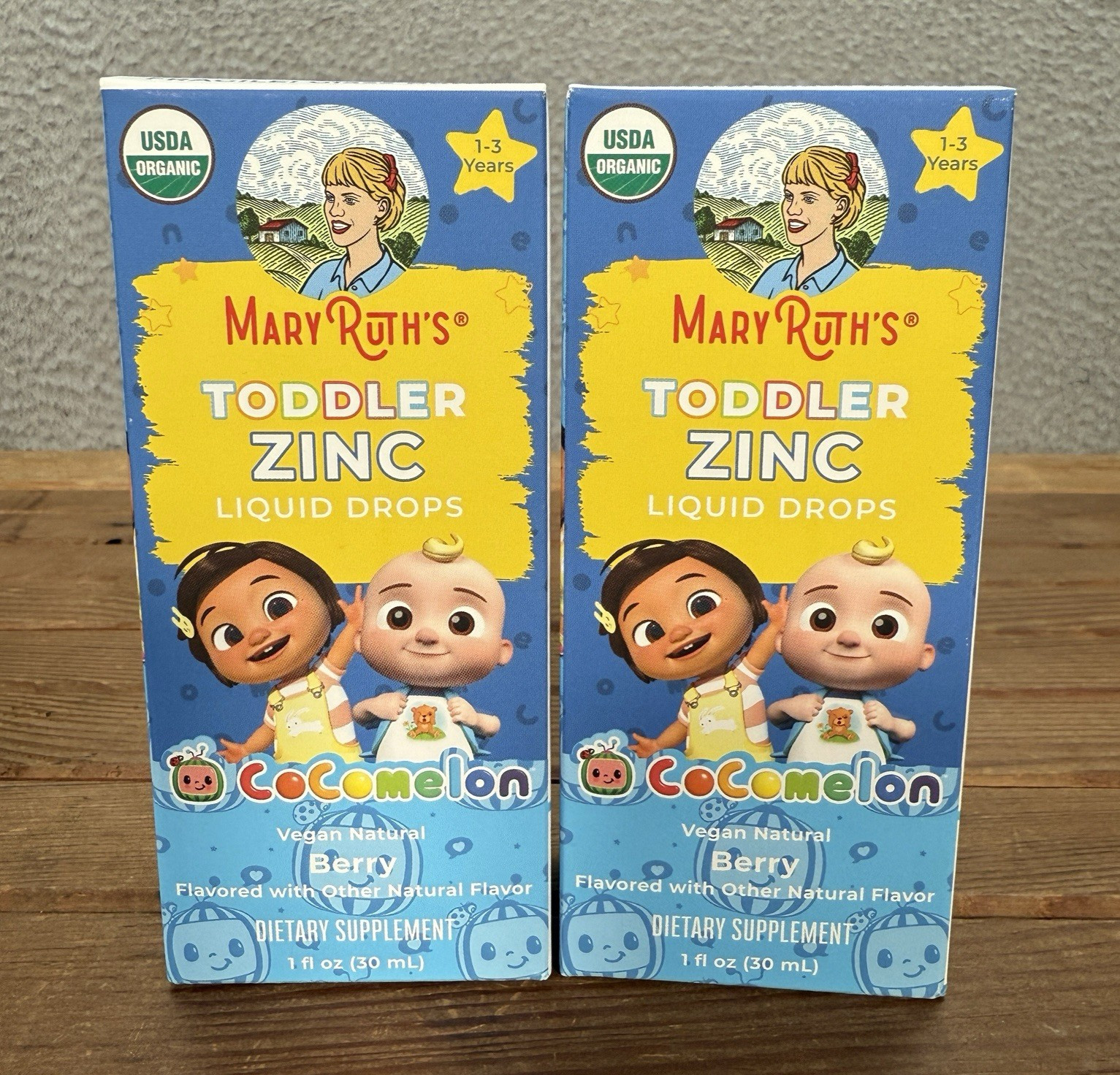 Mary Ruths Organic Toddler Zinc Liquid Drops 1-3 Years Vegan Berry 2 Fl Oz NEW