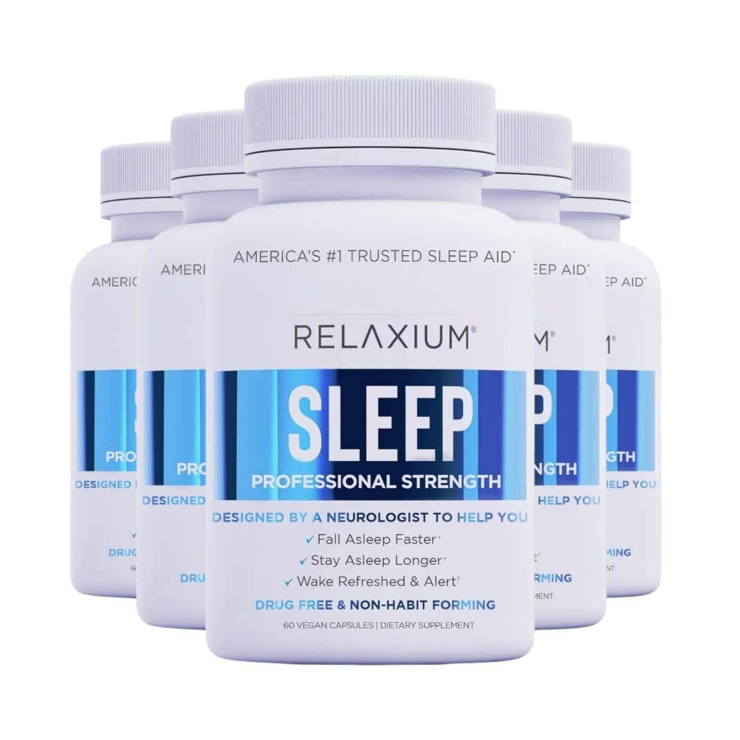New Relaxium Sleep Natural Dietary Supplement for Better Sleep (300 Capsules)