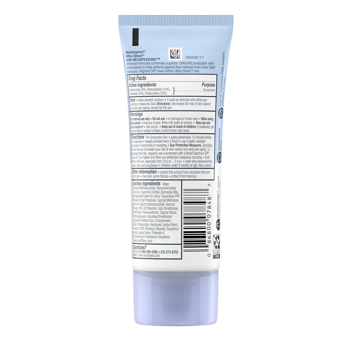 Ultra Sheer Dry-Touch Sunscreen Lotion, Max 100+ Broad Spectrum SPF 100 UVA/UVB