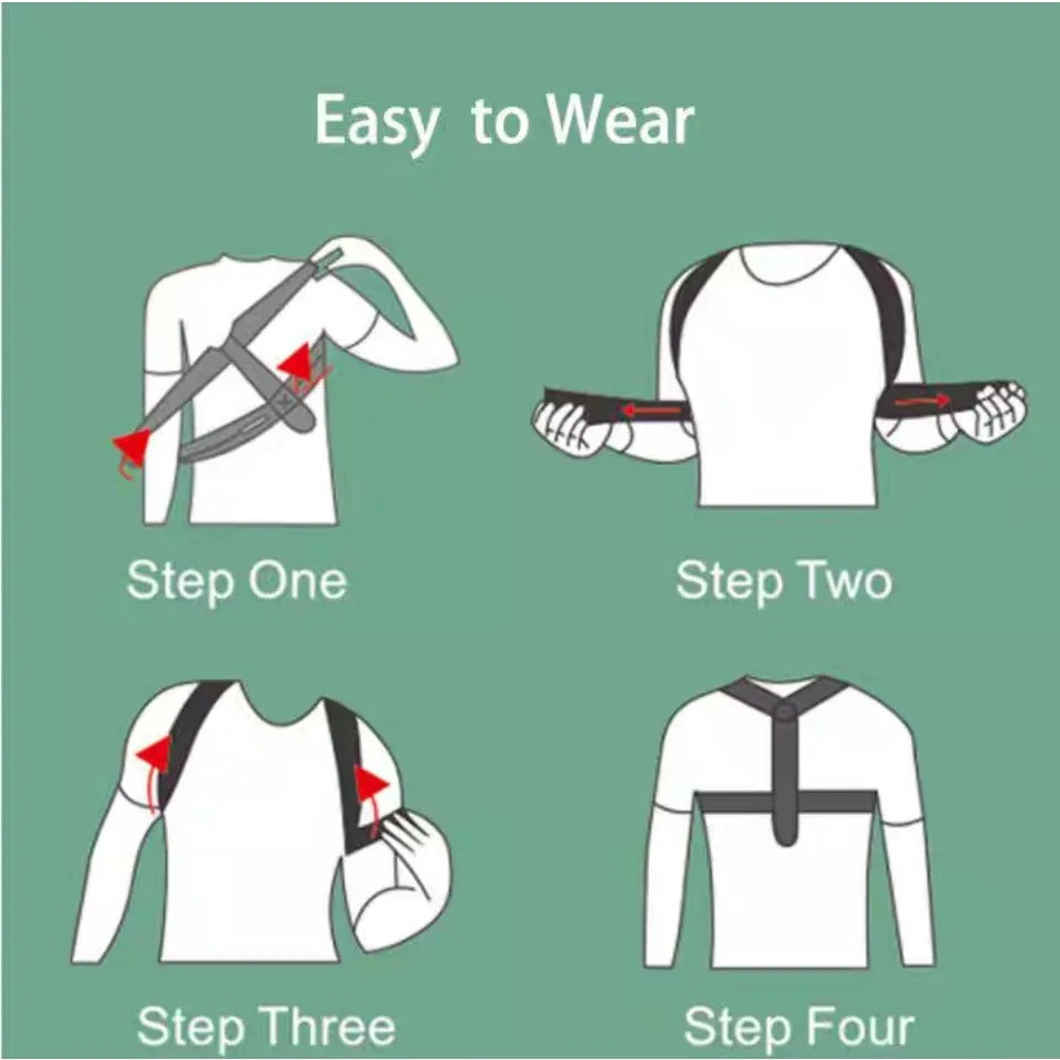 Posture Corrector Back Brace Adjustable Clavicle Support Belt Men Women Spine